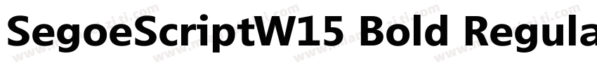 SegoeScriptW15 Bold Regular字体转换